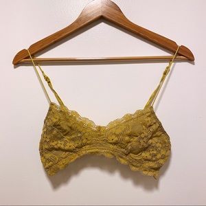 Green / Yellow Free People Lace Bralette